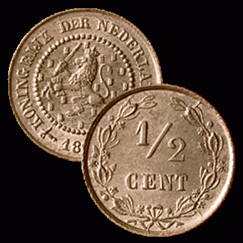 1/2 Cent 1885